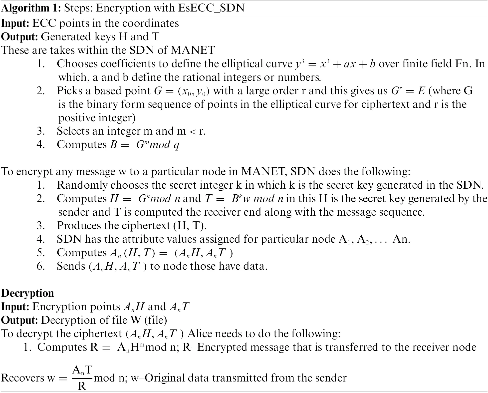 Seced Ecc Algorithm CMC | Free Full-Text | EsECC_SDN: Attack Detection and Classification ...