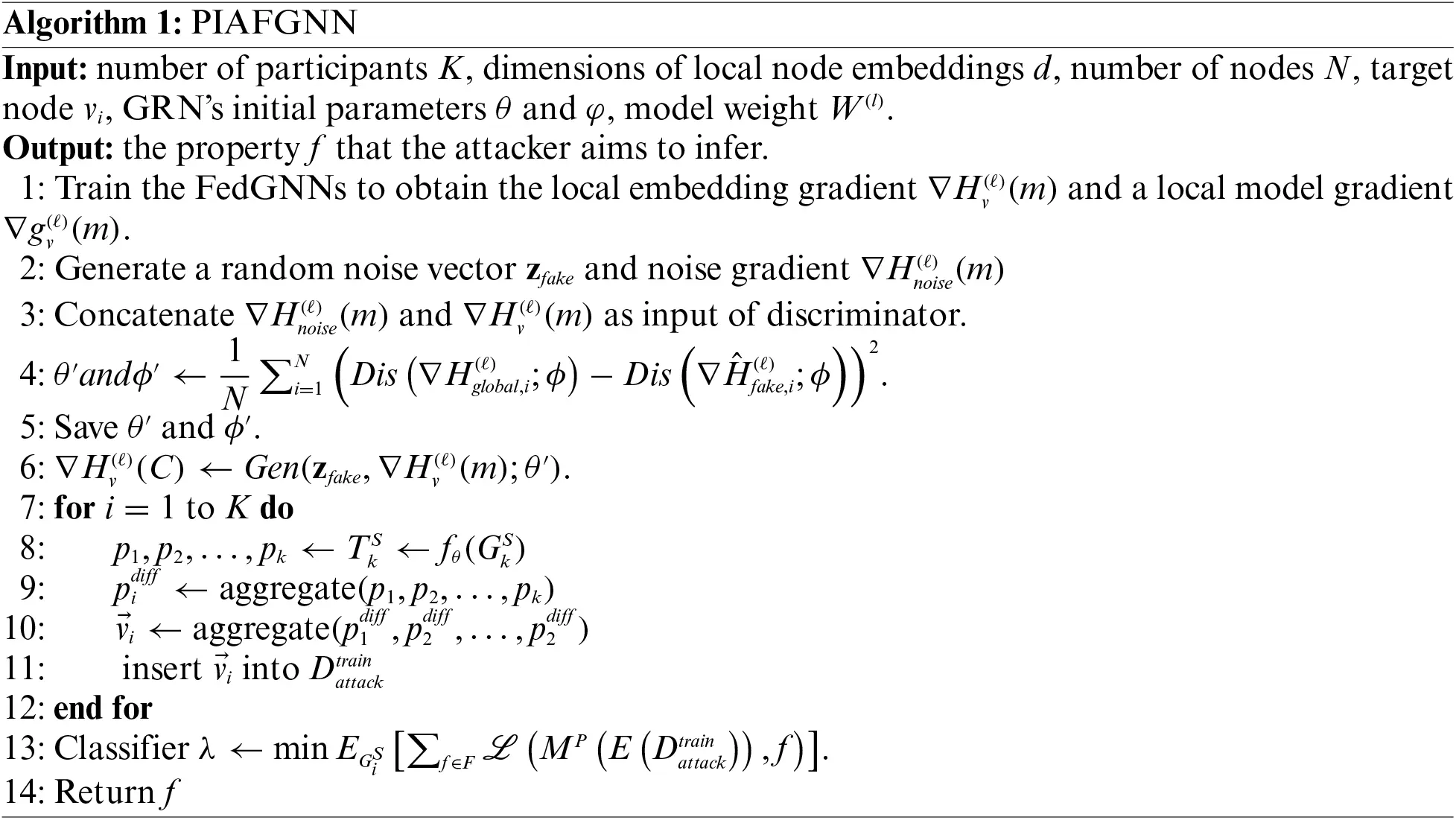 CMC | Free Full-Text | PIAFGNN: Property Inference Attacks against ...