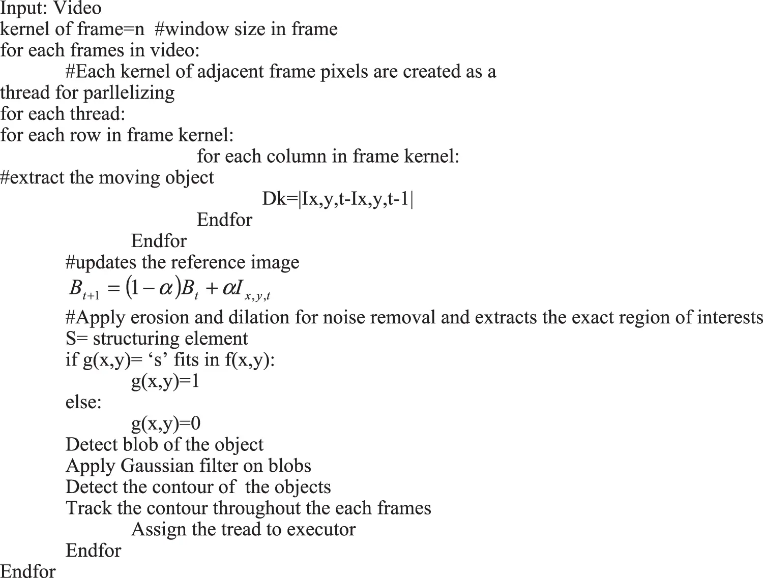 Moving Object Detection and Tracking Algorithm Using Hybrid ...
