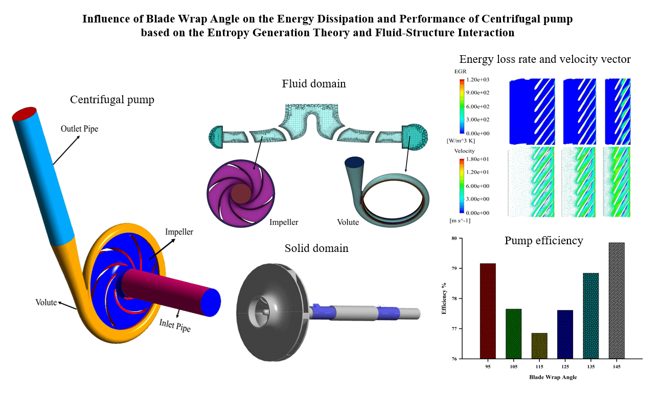 Blade Wrap Angle Impact on Centrifugal Pump Performance: Entropy Generation and Fluid-Structure Interaction Analysis