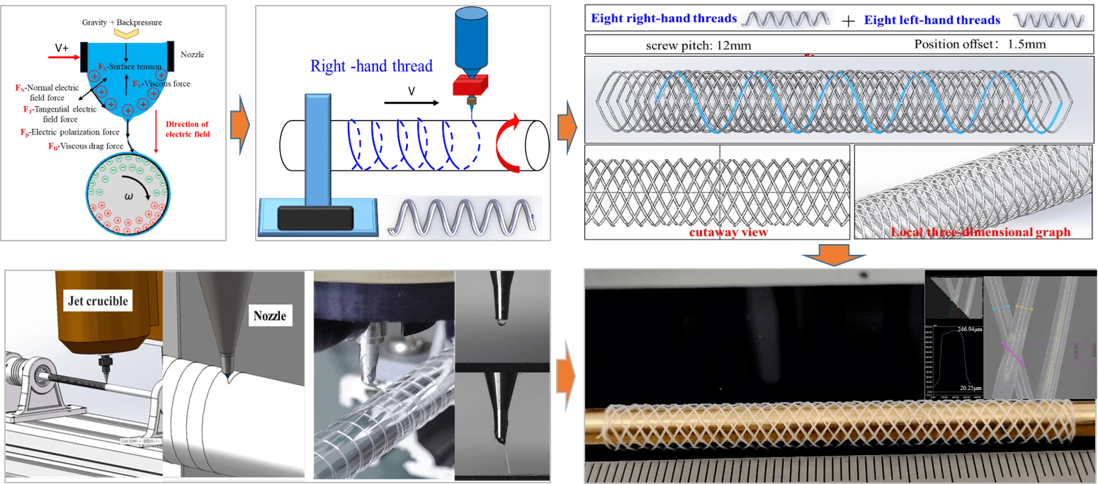 Research on the Microstructure Construction Technology of Fully Degraded Polymer Vascular Stent Based on Electric Field Driven 3D Printing